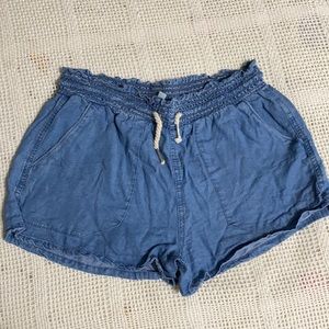 Flowy jeans shorts